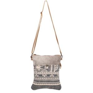 Myra Bag Crossbody in canvas and leather
